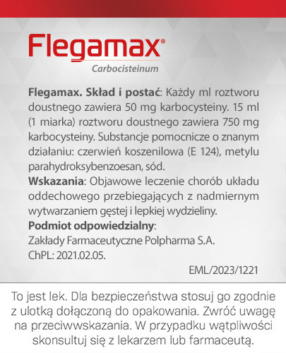 Flegamax 50 mg/ml roztwór doustny 200 ml