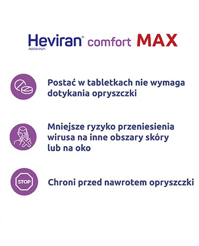 Heviran Comfort MAX 400mg 30 tabletek