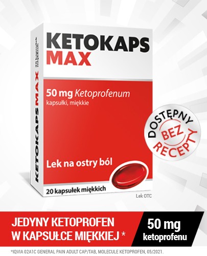 Ketokaps Max 50 mg 20 kapsułek