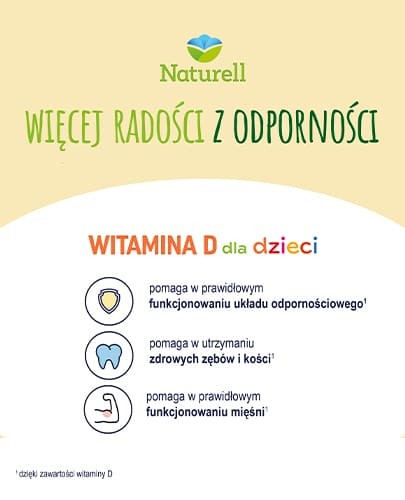 Naturell Witamina D dla dzieci 60 tabletek