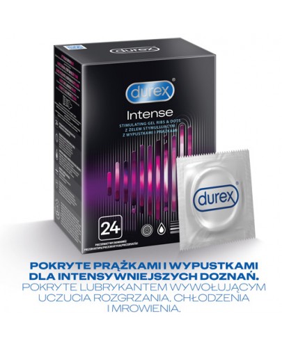 Durex Intense prezerwatywy 24 sztuki [DOSTAWA 0ZŁ]