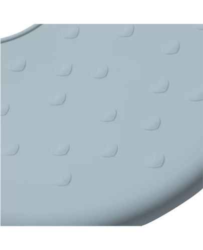 Babyono silikonowy śliniak z regulowanym zapięciem niebieski 1 sztuka [829/05]