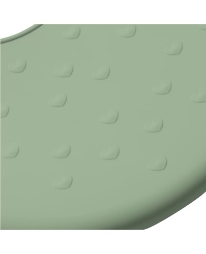 Babyono silikonowy śliniak z regulowanym zapięciem zielony 1 sztuka [829/06]