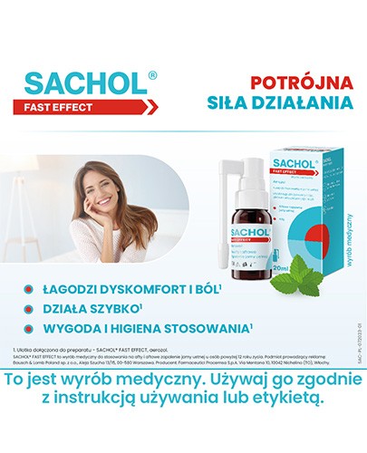 Sachol Fast Effect aerozol 20 ml