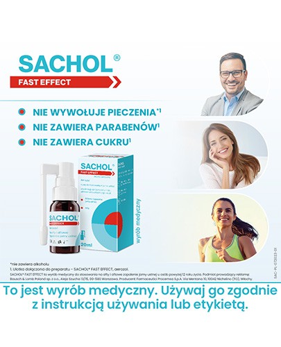 Sachol Fast Effect aerozol 20 ml
