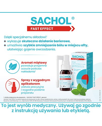 Sachol Fast Effect aerozol 20 ml