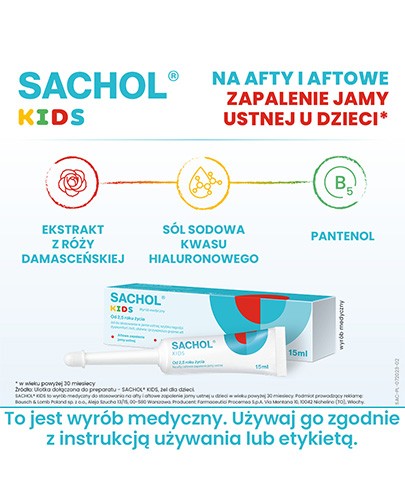 Sachol Kids żel 15 ml