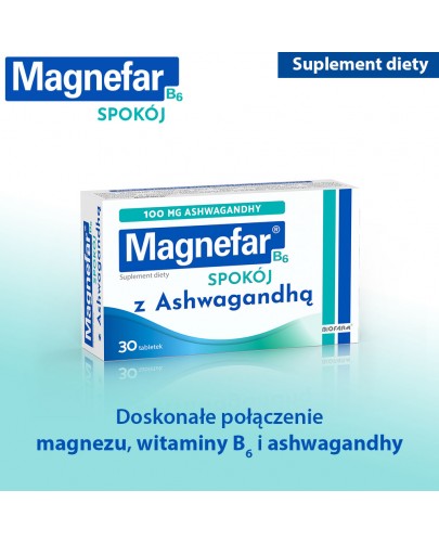 Magnefar B6 Spokój 30 tabletek powlekanych