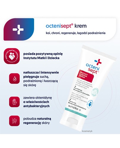 Octenisept Protect Repair krem do podrażnionej, popękanej i łuszczącej się skóry 50 ml