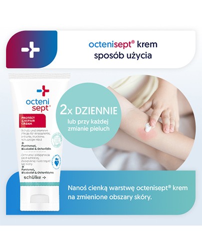 Octenisept Protect Repair krem do podrażnionej, popękanej i łuszczącej się skóry 50 ml