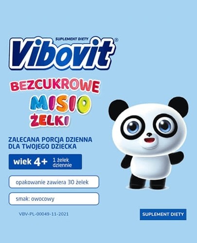 Vibovit bezcukrowe misio żelki 30 sztuk