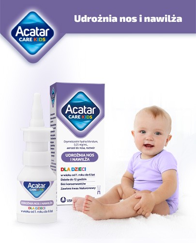 Acatar Care Kids aerozol do nosa 0,25 mg/ml 15 ml