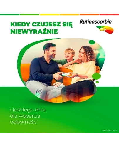 Rutinoscorbin 25 mg + 100 mg 90 tabletek na odporność
