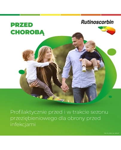 Rutinoscorbin 25 mg + 100 mg 90 tabletek na odporność