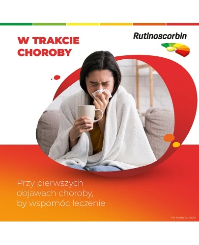 Rutinoscorbin 25 mg + 100 mg 90 tabletek na odporność