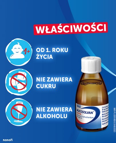 Mucosolvan syrop na kaszel 30mg/5ml 100 ml