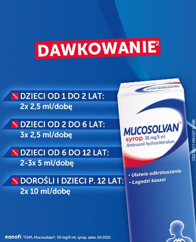 Mucosolvan syrop na kaszel 30mg/5ml 100 ml