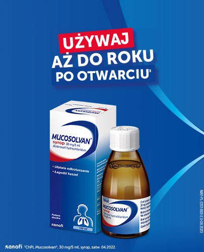 Mucosolvan syrop na kaszel 30mg/5ml 100 ml