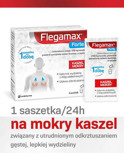 Flegamax Forte 2700 mg/saszetkę granulat do sporządzania roztworu doustnego 6 saszetek