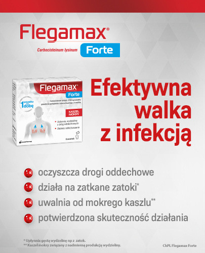 Flegamax Forte 2700 mg/saszetkę granulat do sporządzania roztworu doustnego 6 saszetek