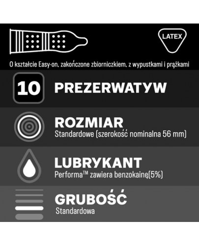 Durex Mutual Pleasure prezerwatywy 10 sztuk