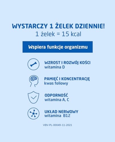 Vibovit Literki zestaw 10 witamin i minerałów dla dzieci 4-12 lat 50 sztuk