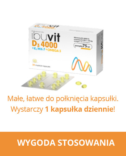 IbuVit D3 4000 + K2 MK-7 Omega-3 30 kapsułek