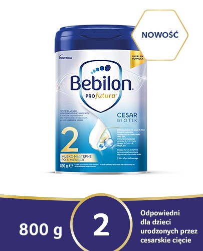 Bebilon Profutura Cesarbiotik 2 mleko następne po 6 miesiącu 800 g