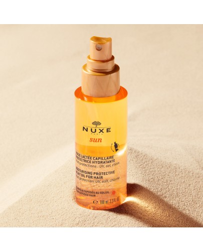 Nuxe Sun Dwufazowy ochronny olejek do włosów 100 ml [Kup 2x produkt z linii Nuxe Sun = Torba plażowa Nuxe]