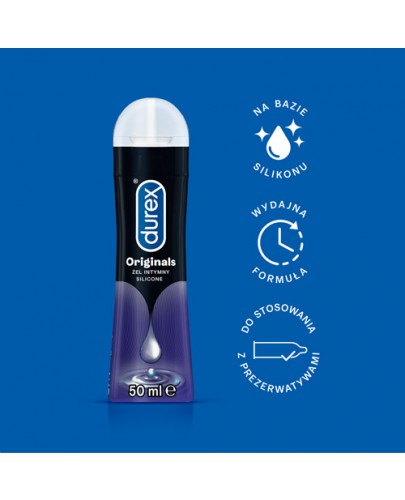 Durex Originals silikonowy żel intymny dla dłuższej przyjemności 50 ml