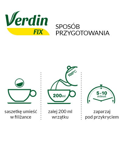 Verdin Fix mieszanka 6 ziół z owocami leśnymi 20 saszetek