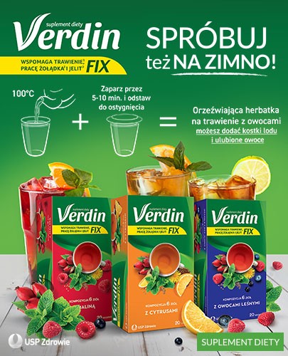 Verdin Fix mieszanka 6 ziół z owocami leśnymi 20 saszetek