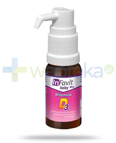 InFavit Baby witamina K+D3 dla niemowląt karmionych piersią 9 ml