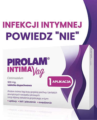 Pirolam Intima Vag 500 mg 1 tabletka dopochwowa