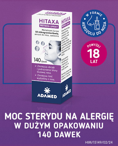 Hitaxa Metmin-Spray 50 mikrogramów/dawkę aerozol do nosa 140 dawek