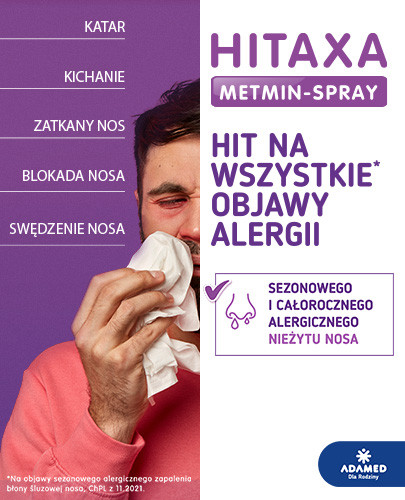 Hitaxa Metmin-Spray 50 mikrogramów/dawkę aerozol do nosa 140 dawek
