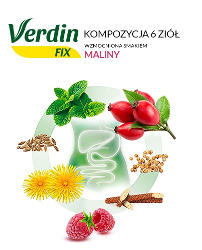 Verdin fix z maliną 20 saszetek