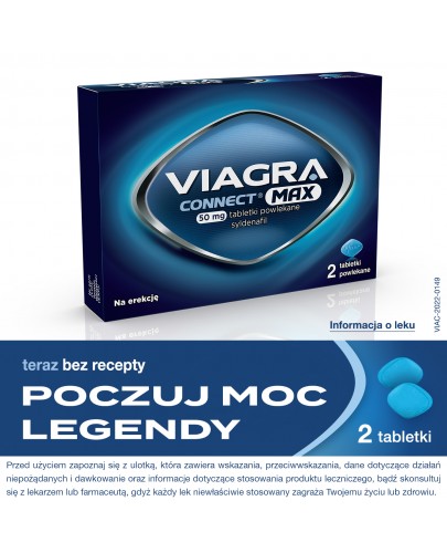 Viagra Connect Max (Sildenafil 50 mg) 2 tabletki powlekane