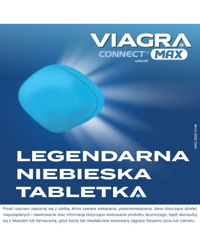 Viagra Connect Max (Sildenafil 50 mg) 2 tabletki powlekane