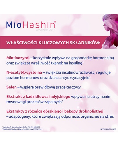 MioHashin 60 kapsułek Mio + 30 kapsułek Hashin