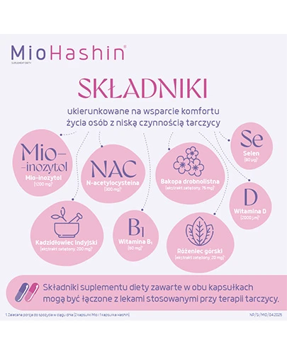 MioHashin 60 kapsułek Mio + 30 kapsułek Hashin