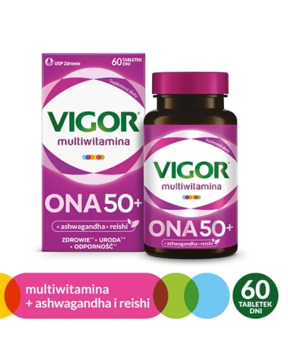 Vigor Multiwitamina Ona 50+ 60 tabletek