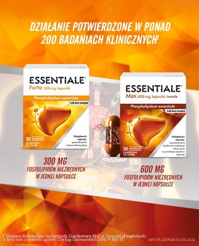 Essentiale Forte Na wątrobę 300 mg 3x 50 kapsułek [3-PAK]