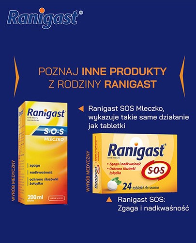 Famotydyna Ranigast 20 mg 30 tabletek powlekanych
