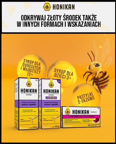 Honikan Gardło i kaszel żel w saszetkach na gardło i kaszel 10 saszetek