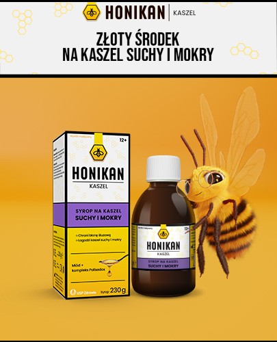 Honikan Kaszel syrop na kaszel suchy i mokry 230 g