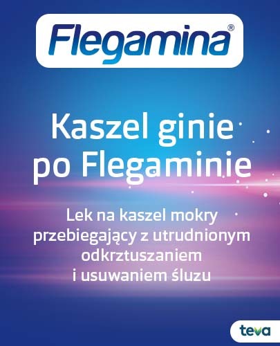 Flegamina Fast Junior 4 mg 20 tabletek ulegających rozpadowi w jamie ustnej