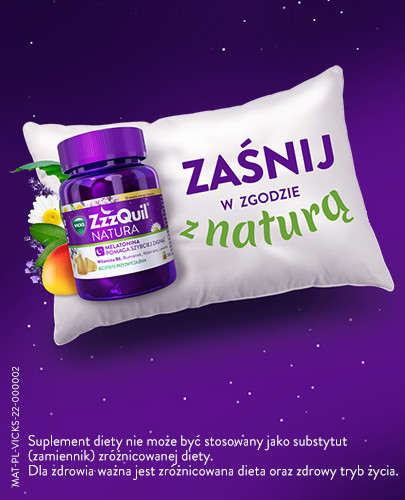 Zzzquil Natura o smaku mango i banana żelki 30 sztuk