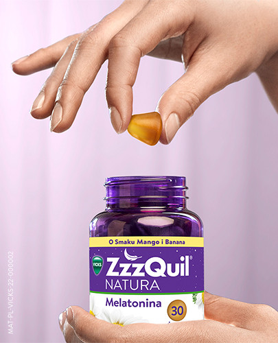 Zzzquil Natura o smaku mango i banana żelki 30 sztuk