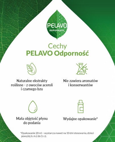 Pelavo Odporność krople dla dzieci powyżej 6 miesiąca życia 20 ml